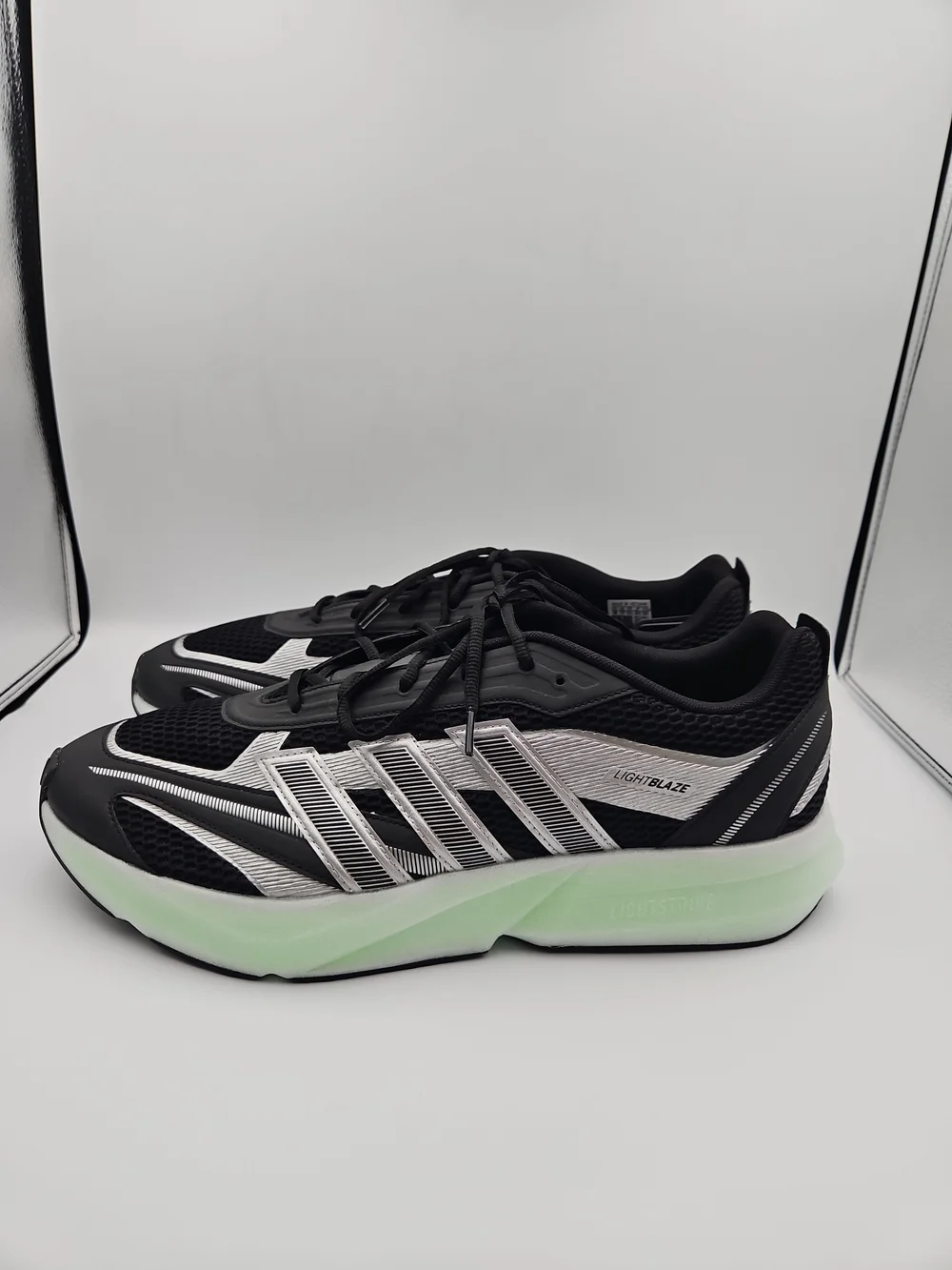 Adidas Black & Mint Lightstride Running Sneakers